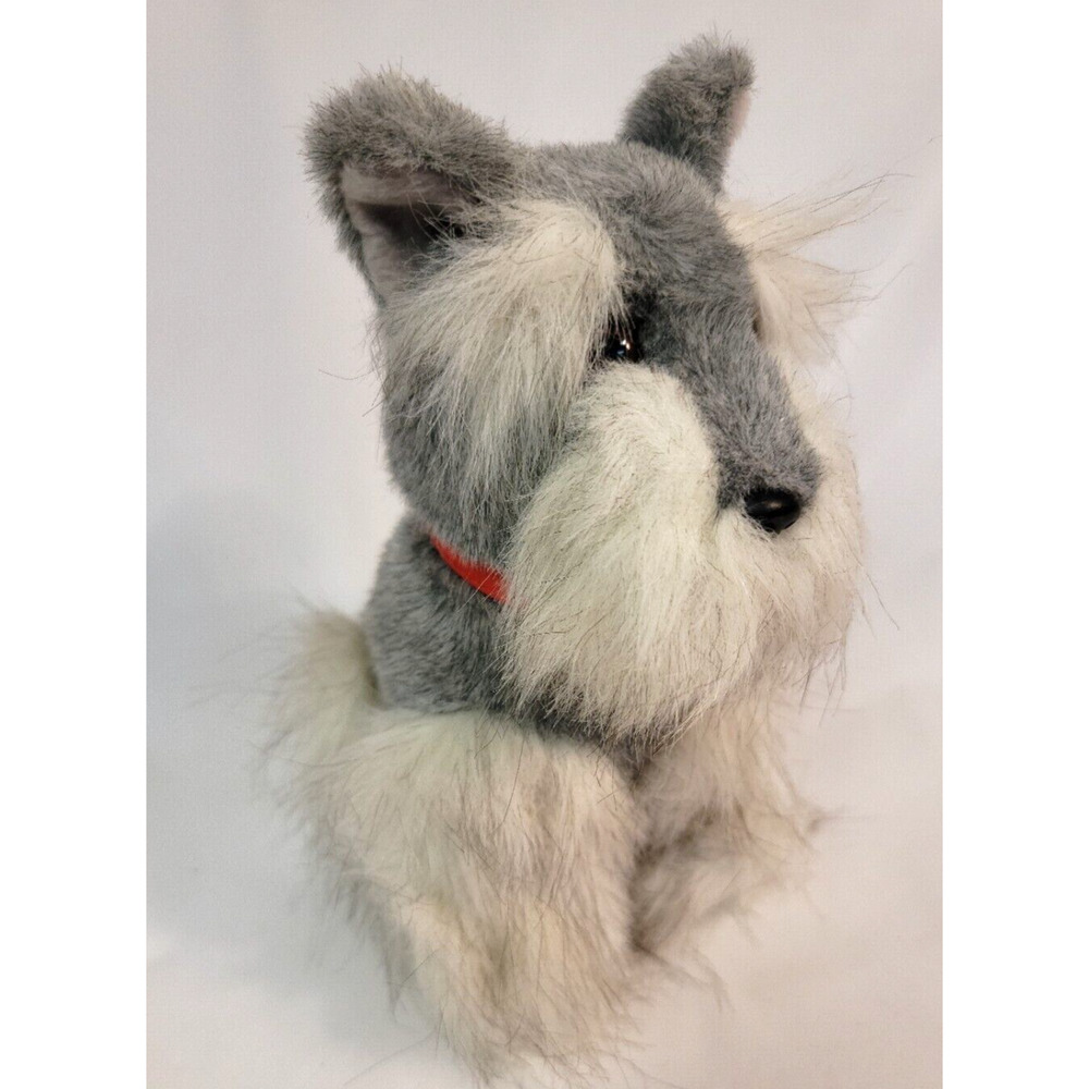 Miniature Schnauzer Sparkie ASPCA Special Effects 1994 Polar Puff Red Collar